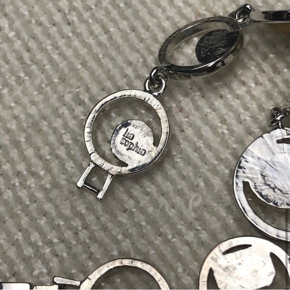 Lia Sophia Bracelet Silver-Tone Brown & Yellow ~ Beautiful! - Picture 4 of 4